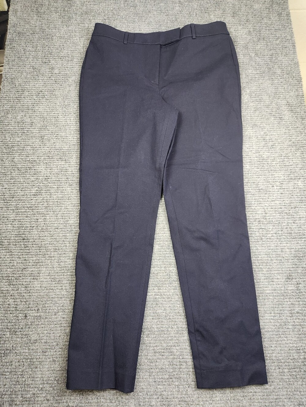 Talbots High Waist Straight Leg Pants Women's Size 10 Navy Office Professional